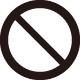 図記号：禁止